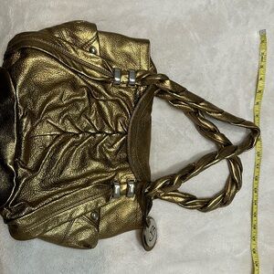 Gold leather B Makowsky bag